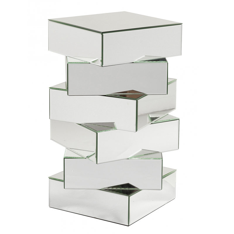 Приставной столик Mirrored Tower Зеркало Приставной столик Mirrored Tower Зеркало в Костроме | Loft Concept