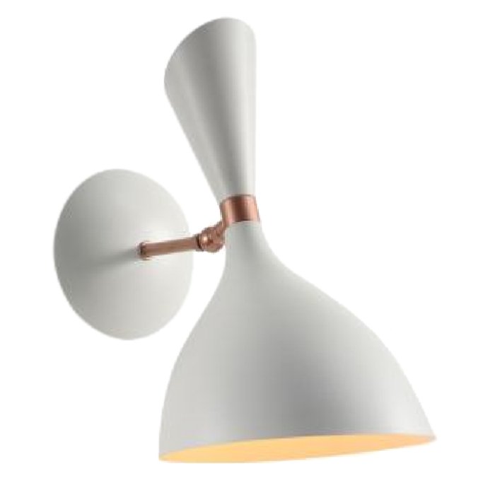 Бра Duke wall lamp White Белый Латунь Бра Duke wall lamp White Белый Латунь в Костроме | Loft Concept