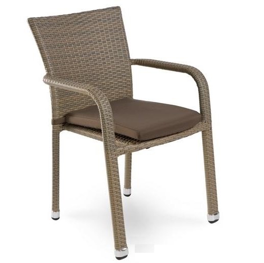 Стул Rottan chair beige Бежево-серый Стул Rottan chair beige Бежево-серый в Костроме | Loft Concept