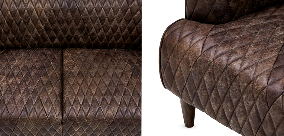 Диван Rhombuses Upholstery Triple Sofa Диван Rhombuses Upholstery Triple Sofa - Loft-Concept в Костроме