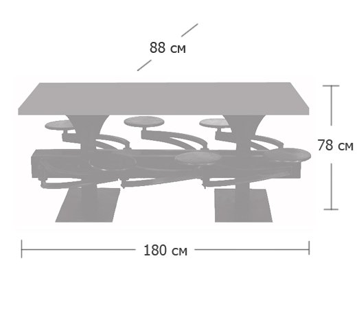 Обеденный стол Perrin Communal Table Loft Обеденный стол Perrin Communal Table Loft в Костроме