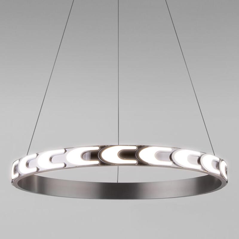 Люстра Maoris Ring Horizontal Chandelier D60 Никель Сатин Люстра Maoris Ring Horizontal Chandelier D60 Никель Сатин в Костроме | Loft Concept