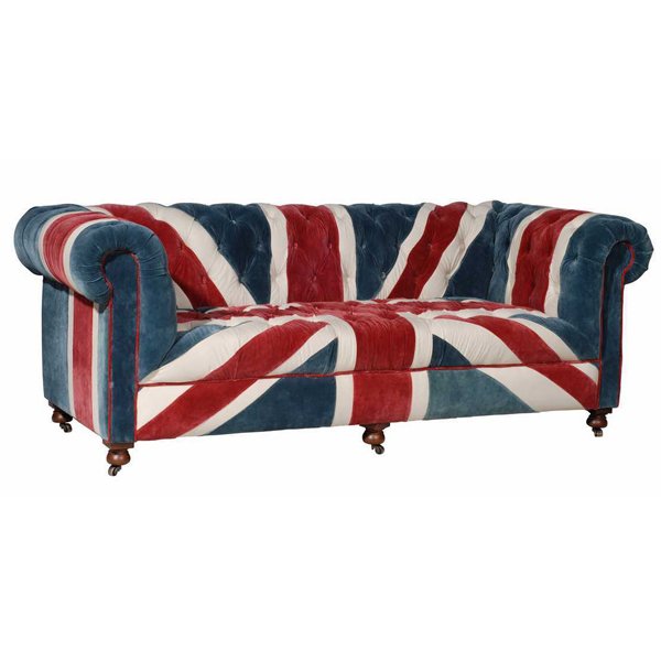 William Sofa Union Jack Velvet Andrew Martin Мульти William Sofa Union Jack Velvet Andrew Martin Мульти в Костроме | Loft Concept