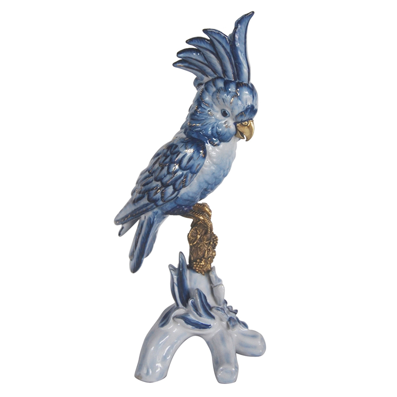 Статуэтка Blue Parrot Синий Бронза Статуэтка Blue Parrot Синий Бронза в Костроме | Loft Concept