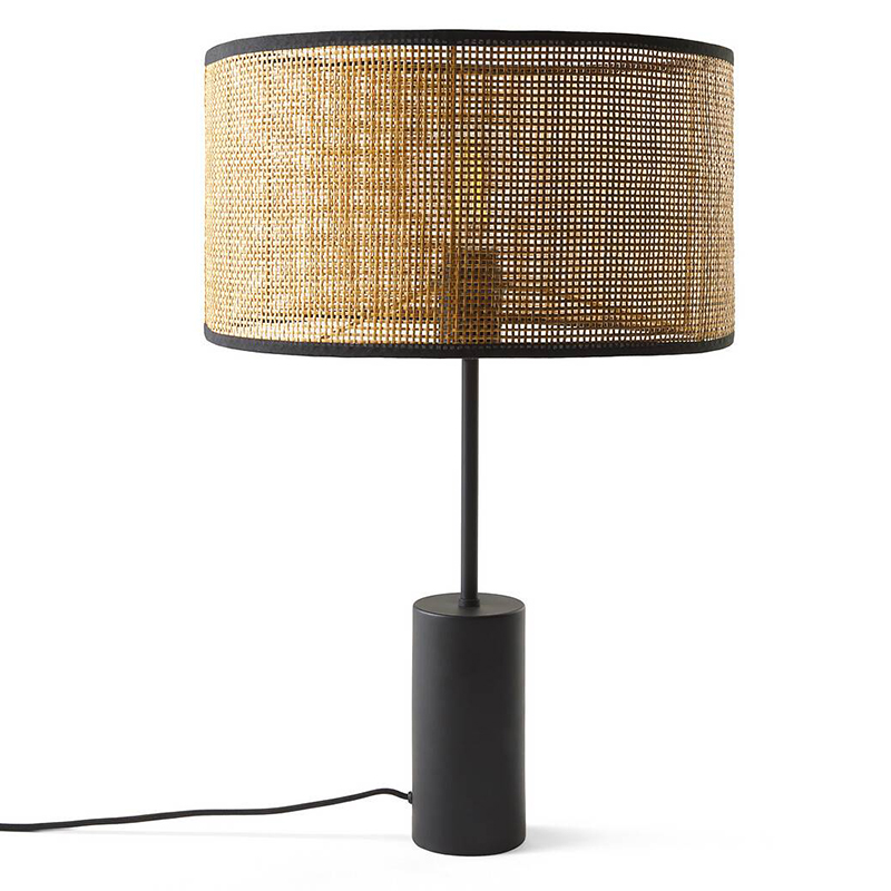 Настольная лампа Solvei Wicker Table lamp Черный Коричневый Настольная лампа Solvei Wicker Table lamp Черный Коричневый в Костроме | Loft Concept
