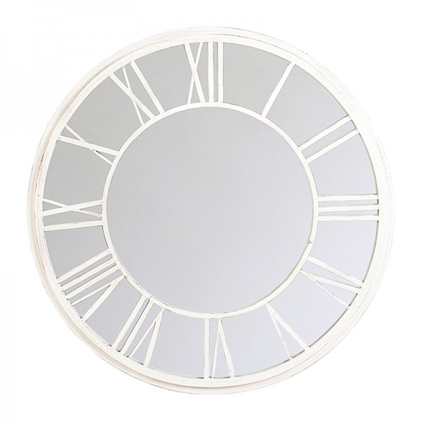Зеркало настенное Clock White Белый Зеркало настенное Clock White Белый в Костроме | Loft Concept