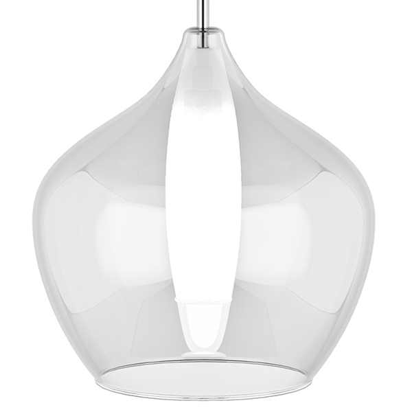 Подвесной светильник Candiano Transparent One II Прозрачный Хром Подвесной светильник Candiano Transparent One II Прозрачный Хром в Костроме | Loft Concept