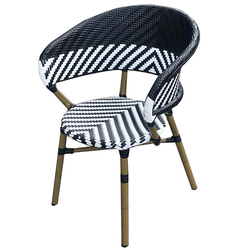 Стул ротанг Wicker Renard Rattan Chair Черно-белый Древесина Стул ротанг Wicker Renard Rattan Chair Черно-белый Древесина в Костроме | Loft Concept