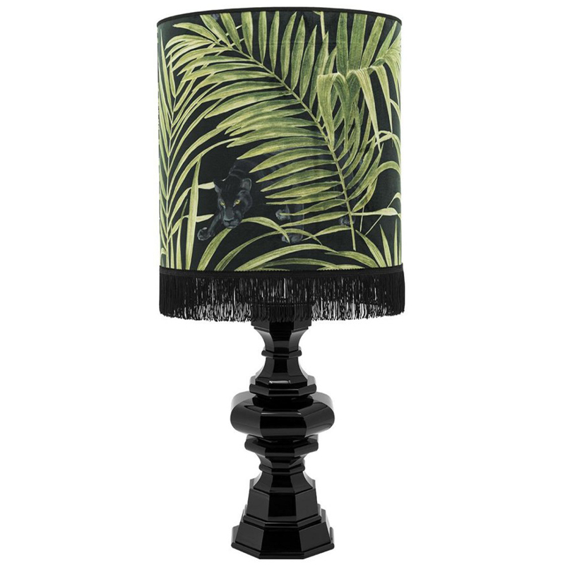 Настольная лампа Table Lamp Empire Velvet Black Green Зеленый Черный Настольная лампа Table Lamp Empire Velvet Black Green Зеленый Черный в Костроме | Loft Concept