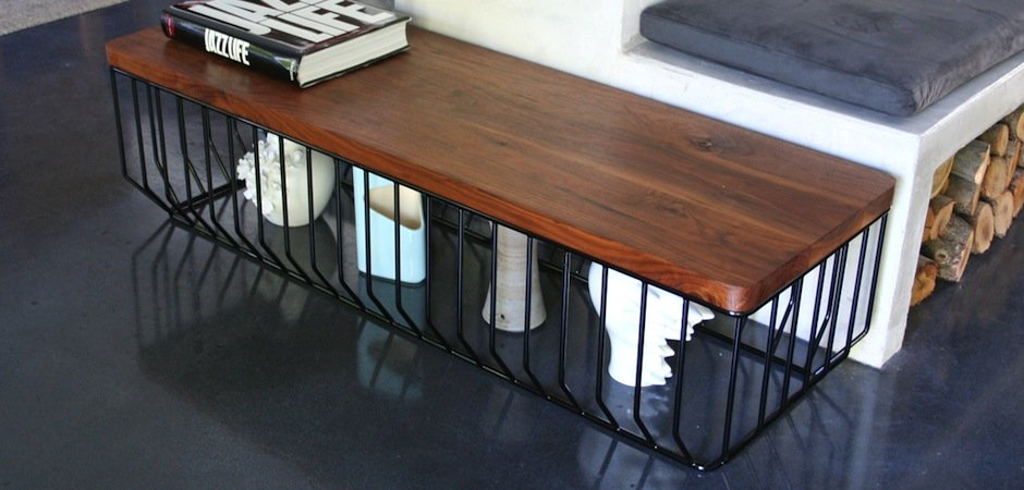 Банкетка-столик Reza Feiz Wired Bench Банкетка-столик Reza Feiz Wired Bench - Loft-Concept в Костроме