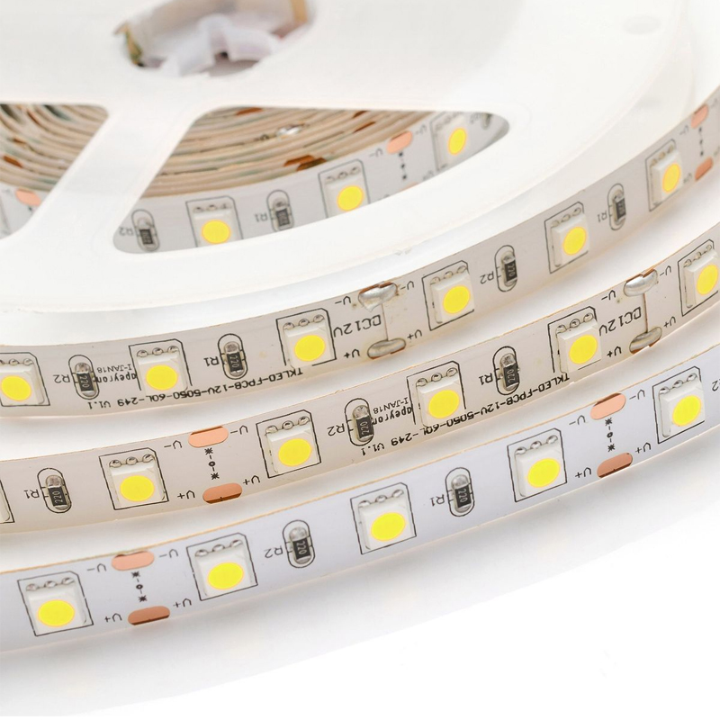 Комплект светодиодной ленты 14,4W/m 60LED/m 5050SMD холодный белый 1M Белый Комплект светодиодной ленты 14,4W/m 60LED/m 5050SMD холодный белый 1M Белый в Костроме | Loft Concept