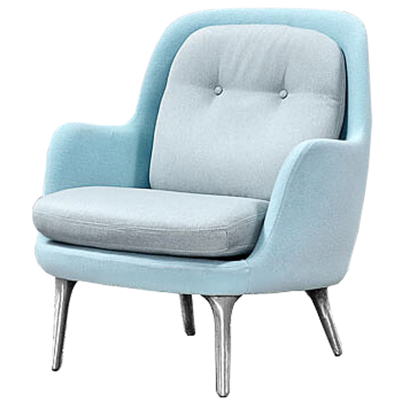 Кресло Bento Chair II Голубой пастельный Серебряный Кресло Bento Chair II Голубой пастельный Серебряный в Костроме | Loft Concept