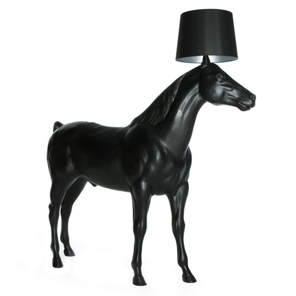 Торшер Moooi Horse Lamp Черный матовый Торшер Moooi Horse Lamp Черный матовый в Костроме | Loft Concept
