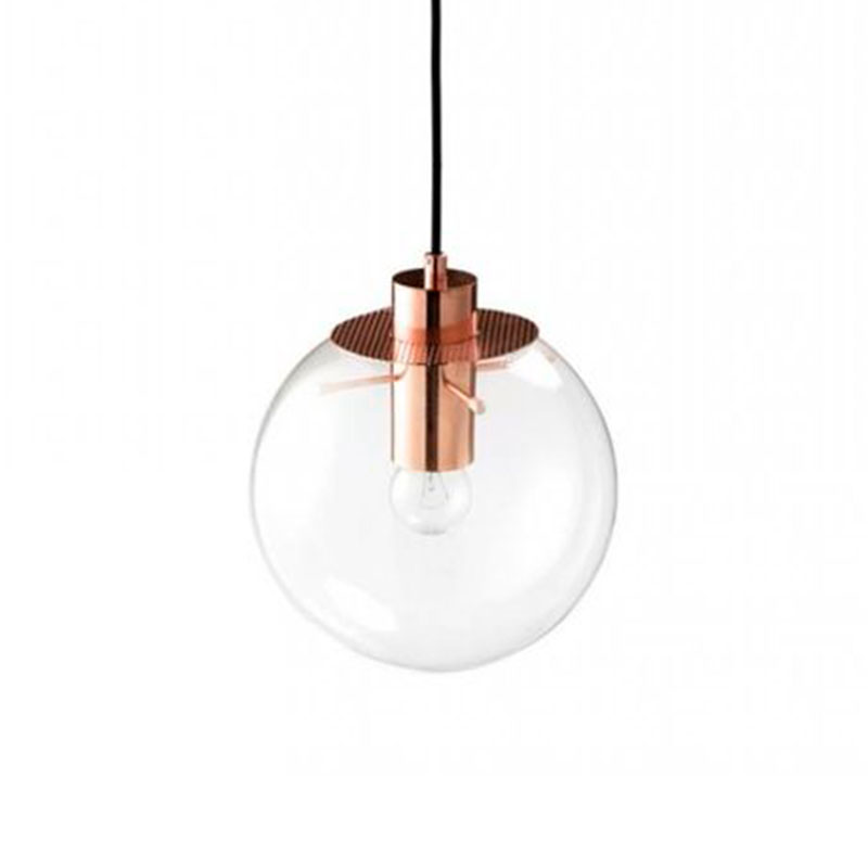 Подвесной светильник Selene Glass Ball Ceiling Lights Gold 20 cm Медь Прозрачное Стекло Подвесной светильник Selene Glass Ball Ceiling Lights Gold 20 cm Медь Прозрачное Стекло в Костроме | Loft Concept