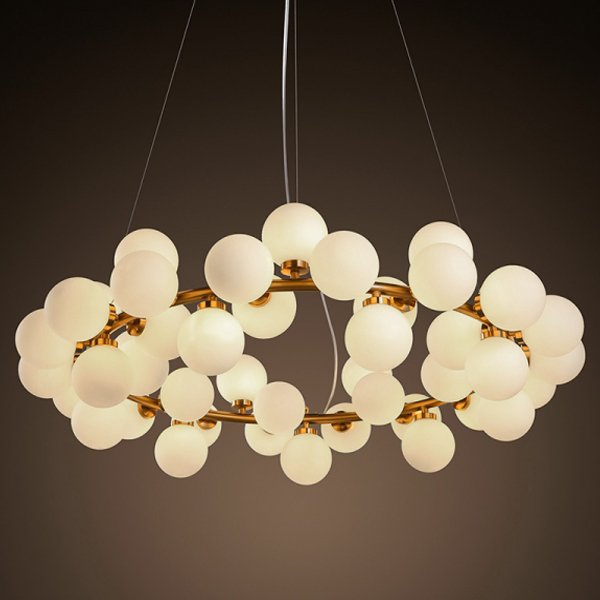 Люстра Milk Bubble Round Chandelier Люстра Milk Bubble Round Chandelier в Костроме | Loft Concept
