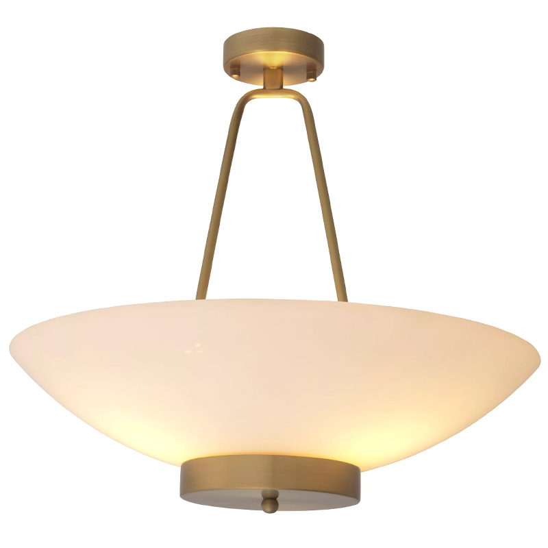 Люстра Eichholtz Ceiling Lamp Planeta Белый Латунь Люстра Eichholtz Ceiling Lamp Planeta Белый Латунь в Костроме | Loft Concept