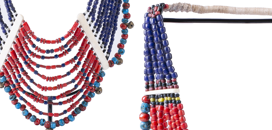 Этническое ожерелье на подставке Line Beads Этническое ожерелье на подставке Line Beads - Loft-Concept в Костроме