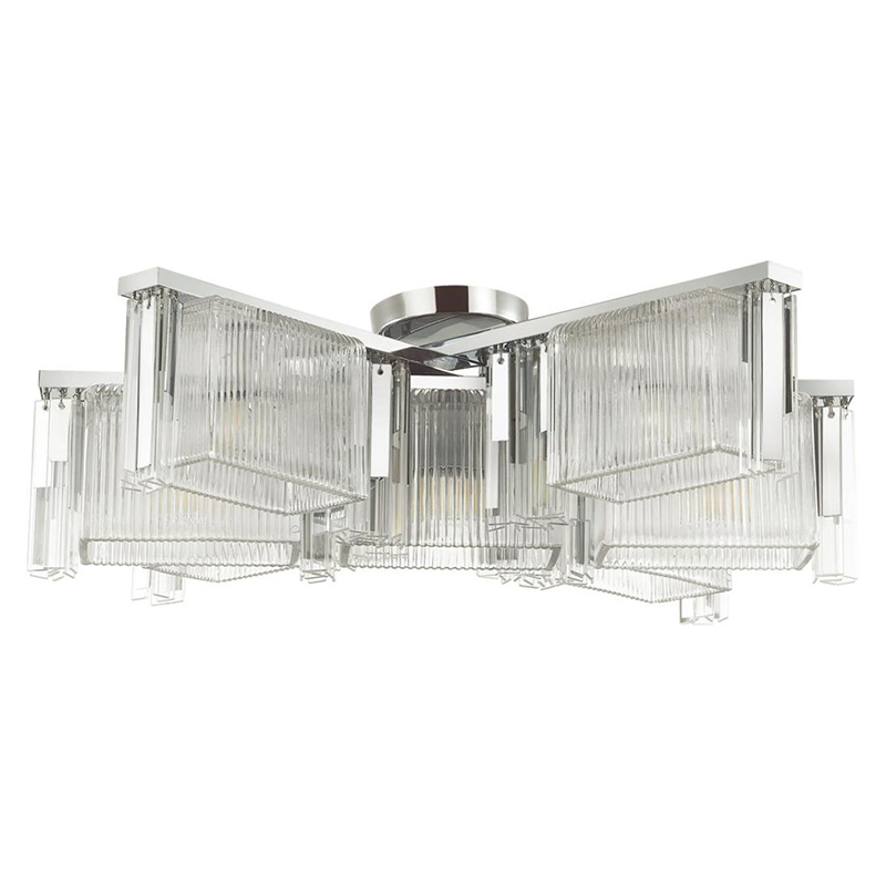 Люстра Madelen Chrome Chandelier 7 Хром Прозрачный (Transparent) Люстра Madelen Chrome Chandelier 7 Хром Прозрачный (Transparent) в Костроме | Loft Concept
