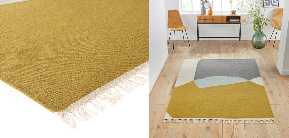 Ковер Сarpet with Fringe шерсть и хлопок Ковер Сarpet with Fringe шерсть и хлопок - Loft-Concept в Костроме