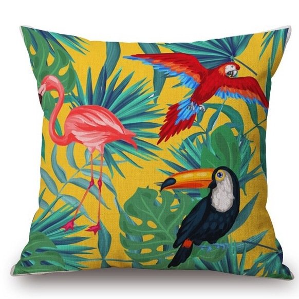 Декоративная подушка Toucans Декоративная подушка Toucans в Костроме | Loft Concept