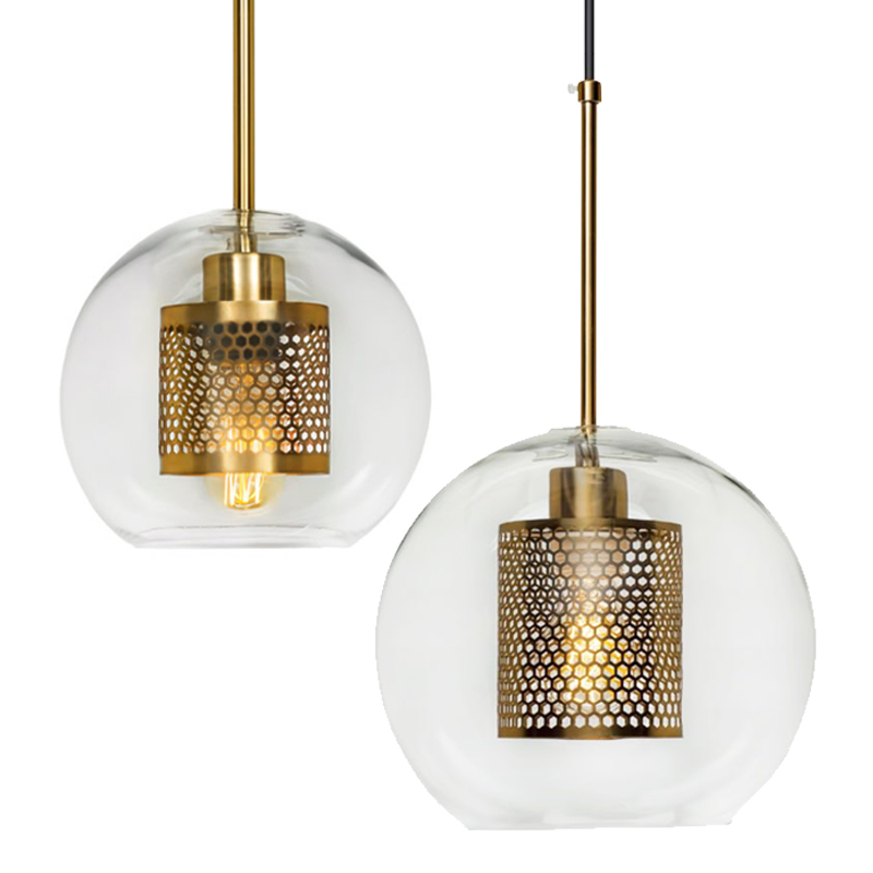 Perforated Vessel Pendant Lamp Gold Ball Золотой Прозрачное Стекло Perforated Vessel Pendant Lamp Gold Ball Золотой Прозрачное Стекло в Костроме | Loft Concept