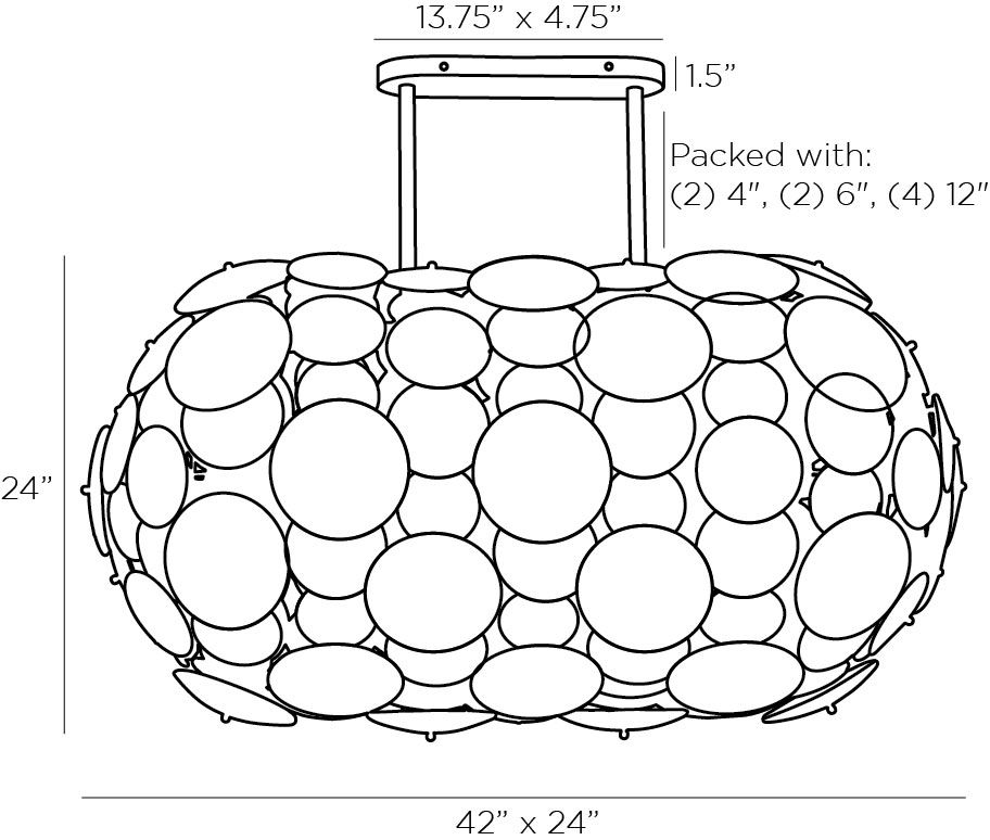Люстра Arteriors NEBULA CHANDELIER Люстра Arteriors NEBULA CHANDELIER в Костроме