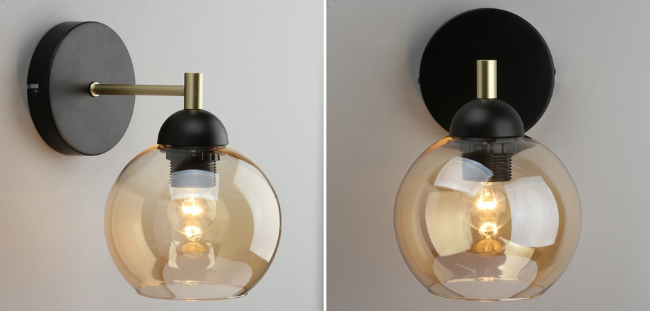 Бра c дымчатым стеклом Smoky Sphere Бра c дымчатым стеклом Smoky Sphere - Loft-Concept в Костроме