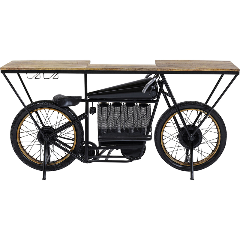 Консоль Motorbike Черный Древесина Консоль Motorbike Черный Древесина в Костроме | Loft Concept