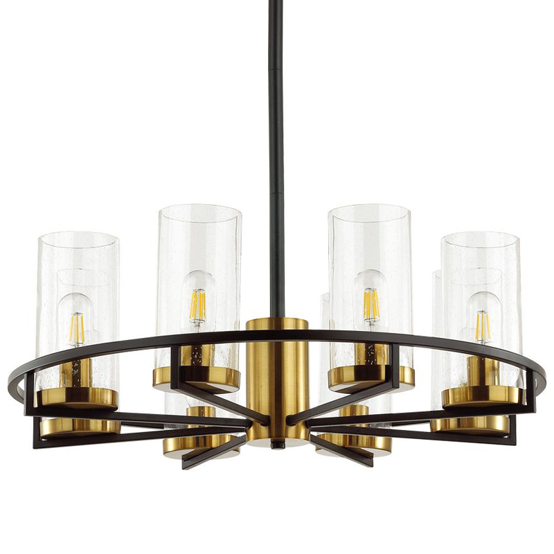 Люстра Goran chandelier 67 Черный Глянцевое золото Прозрачный Люстра Goran chandelier 67 Черный Глянцевое золото Прозрачный в Костроме | Loft Concept