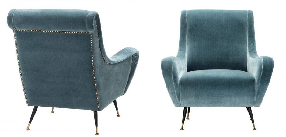Кресло для гостиной Giardino Chair turquoise бирюзовый вельвет Кресло для гостиной Giardino Chair turquoise бирюзовый вельвет - Loft-Concept в Костроме