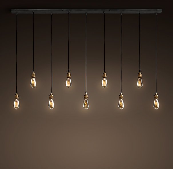 Подвесной светильник Loft Industrial Mono 9 Черный Подвесной светильник Loft Industrial Mono 9 Черный в Костроме | Loft Concept