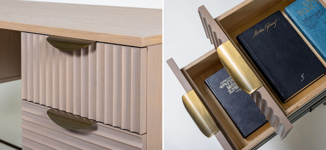 Рабочий стол Antique Order Бежевый Шпон Дуба - фото №1