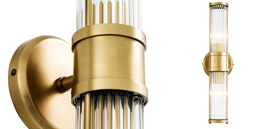 Бра Wall Lamp Claridges Double Brass Бра Wall Lamp Claridges Double Brass - Loft-Concept в Костроме