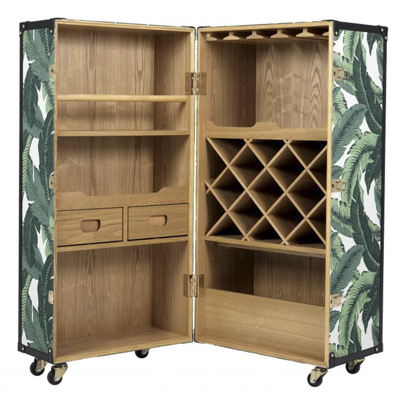 Винный шкаф Eichholtz Wine Cabinet Martini Bianco Tropical Белый Зеленый Древесина Золотой Винный шкаф Eichholtz Wine Cabinet Martini Bianco Tropical Белый Зеленый Древесина Золотой в Костроме | Loft Concept