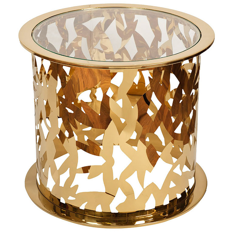 Приставной стол Dorieno Side Table Золотой Приставной стол Dorieno Side Table Золотой в Костроме | Loft Concept
