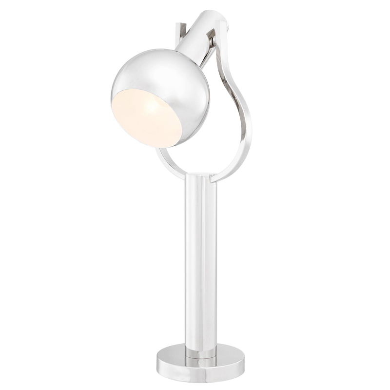 Настольная лампа Eichholtz Table Lamp Jaques Nickel Никель Настольная лампа Eichholtz Table Lamp Jaques Nickel Никель в Костроме | Loft Concept