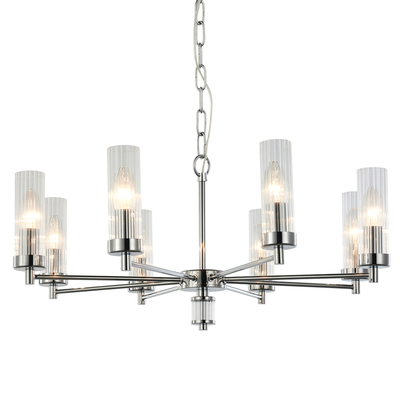 Люстра Jeanette Chandelier Chromium 66 Хром Прозрачный Люстра Jeanette Chandelier Chromium 66 Хром Прозрачный в Костроме | Loft Concept