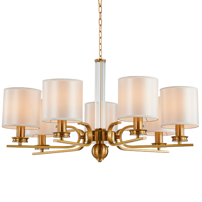 Люстра Armel Chandelier 70 Бронза Прозрачный Белый Люстра Armel Chandelier 70 Бронза Прозрачный Белый в Костроме | Loft Concept