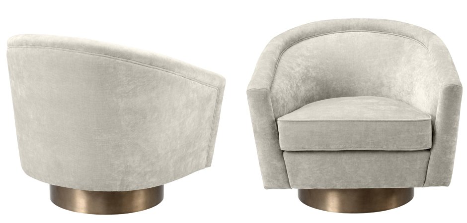 Кресло Eichholtz Swivel Chair Catene Sand Кресло Eichholtz Swivel Chair Catene Sand - Loft-Concept в Костроме