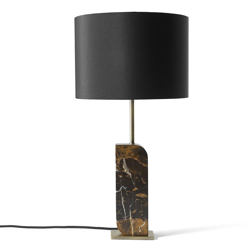 Настольная лампа Franca Marble Stand Черный Латунь Настольная лампа Franca Marble Stand Черный Латунь в Костроме | Loft Concept