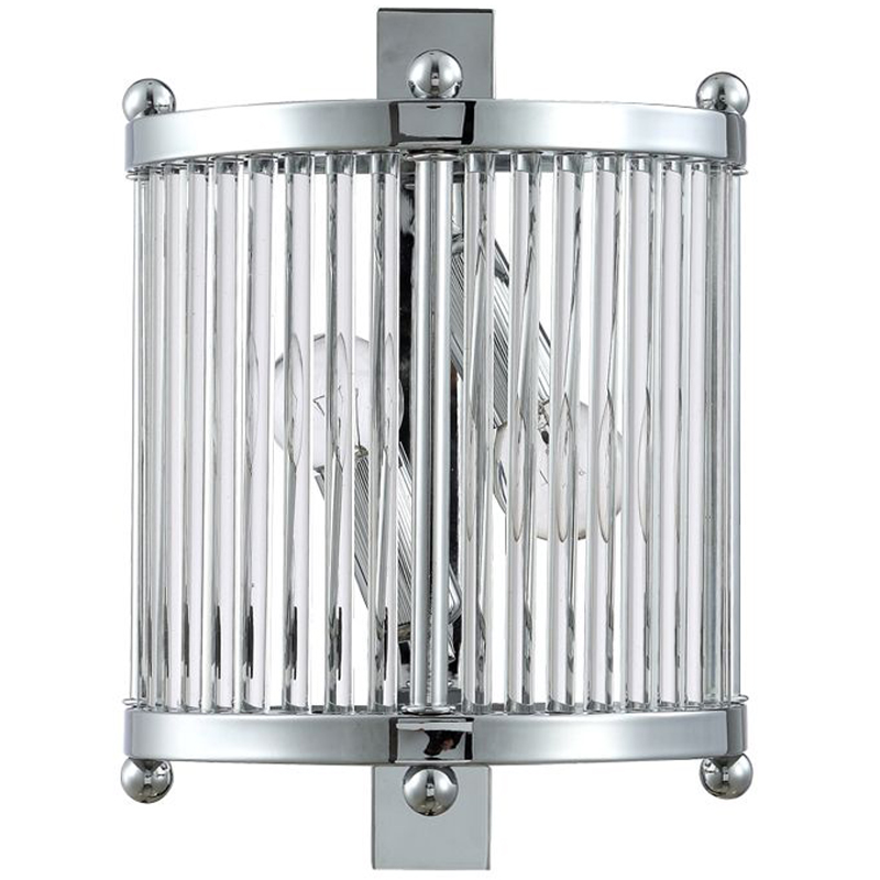 Бра Gorden Chrome Sconce Хром Прозрачный Бра Gorden Chrome Sconce Хром Прозрачный в Костроме | Loft Concept