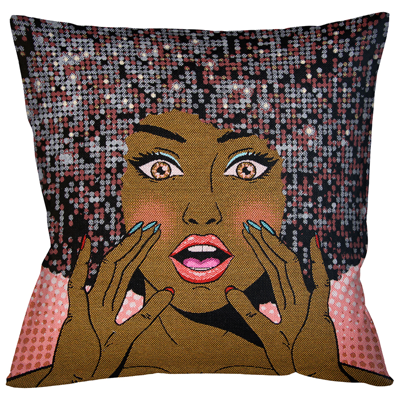 Декоративная подушка Disco Girl Мульти Декоративная подушка Disco Girl Мульти в Костроме | Loft Concept