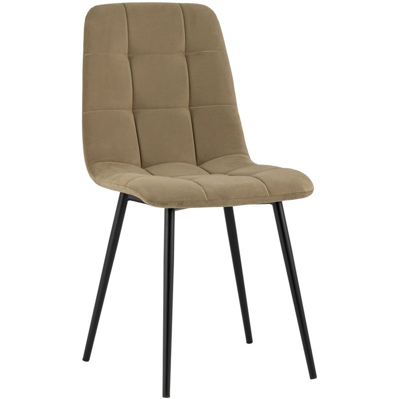 Стул NANCY S-2 Chair Коричневый Велюр Коричневый Черный Стул NANCY S-2 Chair Коричневый Велюр Коричневый Черный в Костроме | Loft Concept