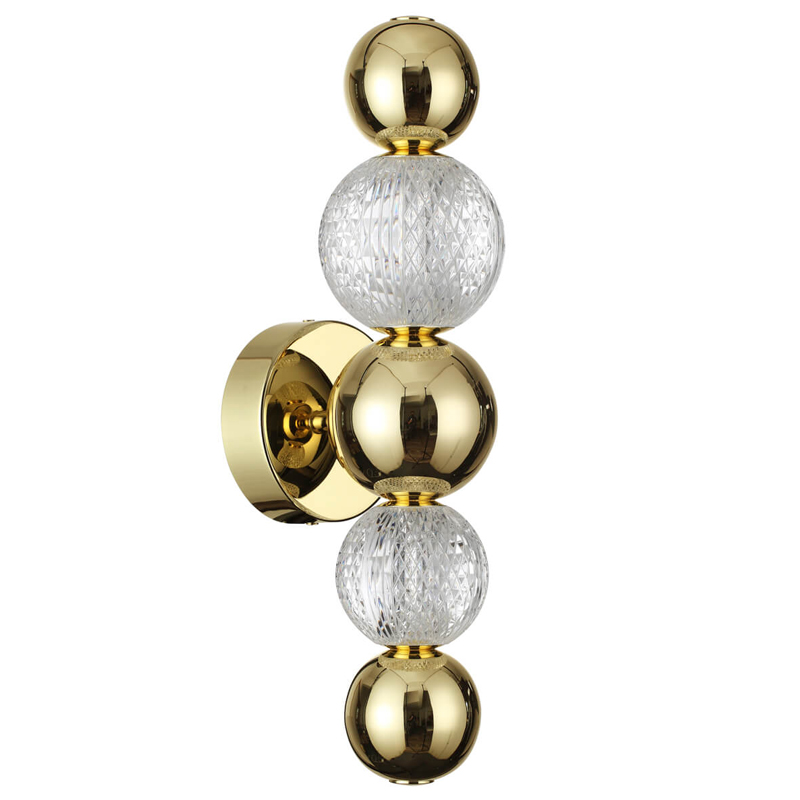 Светодиодное бра Crystal Globule Золото Золотой Прозрачный Светодиодное бра Crystal Globule Золото Золотой Прозрачный в Костроме | Loft Concept