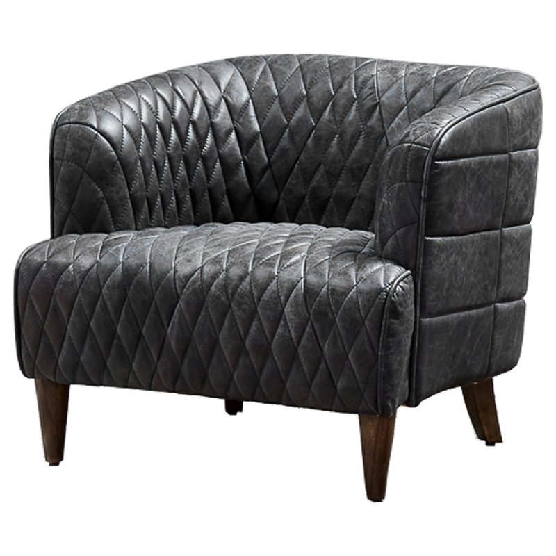 Кресло Philadelphia Armchair Graphite Графит Коричневый Кресло Philadelphia Armchair Graphite Графит Коричневый в Костроме | Loft Concept