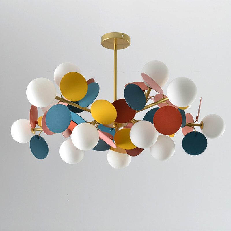 Люстра MATISSE Chandelier multicolor Золотой Белый Мульти Люстра MATISSE Chandelier multicolor Золотой Белый Мульти в Костроме | Loft Concept