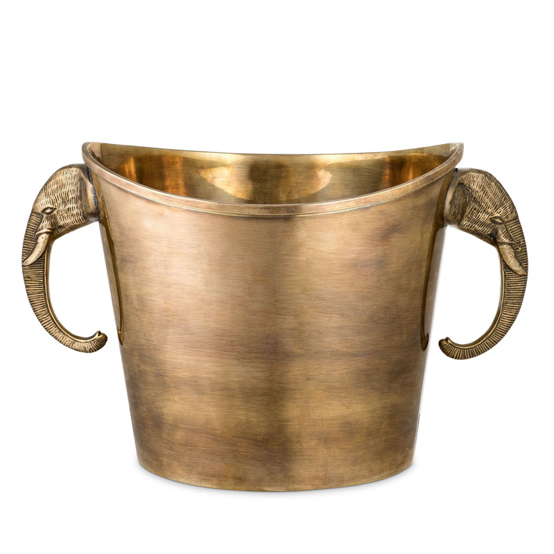 Ведерко для льда Eichholtz WINE COOLER MAHARAJA brass Винтажная латунь Ведерко для льда Eichholtz WINE COOLER MAHARAJA brass Винтажная латунь в Костроме | Loft Concept