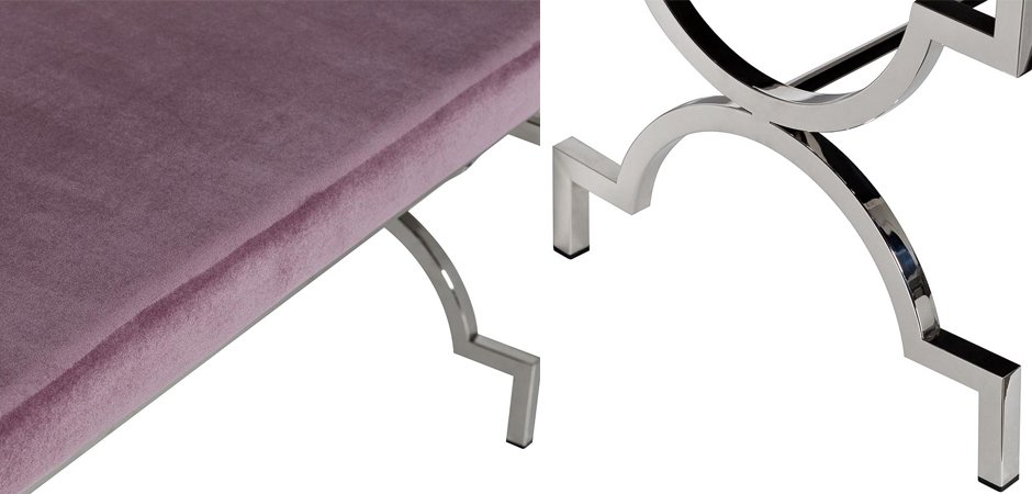 Банкетка Neoclassic Ornament Silver Банкетка Neoclassic Ornament Silver - Loft-Concept в Костроме
