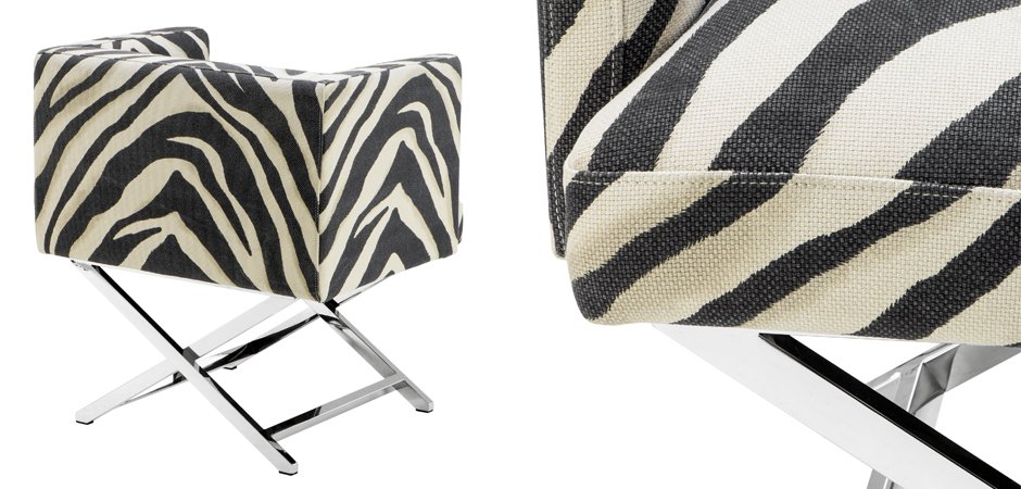 Кресло Eichholtz Chair Dawson Zebra Кресло Eichholtz Chair Dawson Zebra - Loft-Concept в Костроме