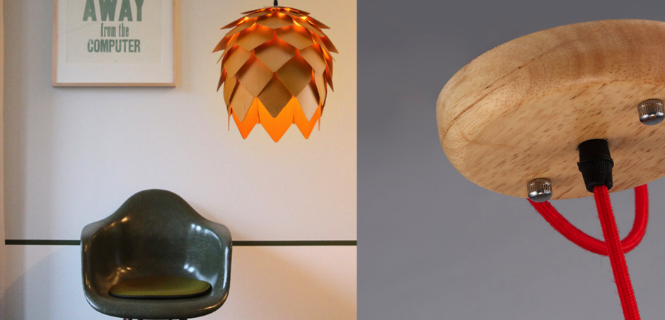 Подвесной светильник Crimea Pine Cone natural wood Подвесной светильник Crimea Pine Cone natural wood - Loft-Concept в Костроме